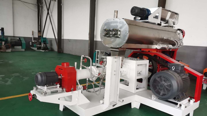 300-350kg single screw floating fish feed mill plant